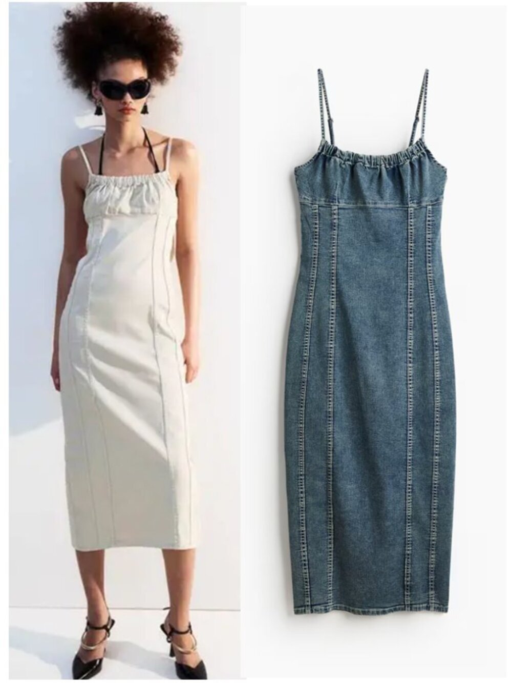 H&M Denim Bodycon Dress